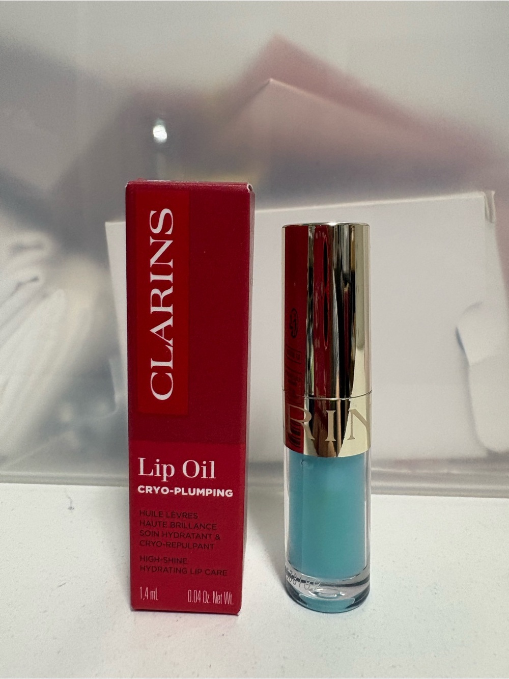 Clarins Lip Oil Cryo-Plumping — Cool Blue Shine